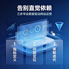 告别直觉依赖：三步学会数据驱动网站运营